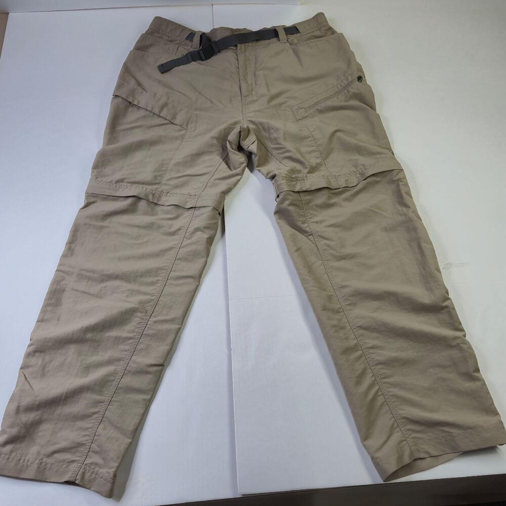 The North Face Pants Mens 37x30 Beige Paramount Trail Convertible Zip Off Hiking